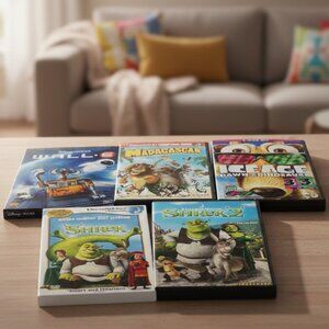 Animated Kids Lot of 5 Mixed Movies, DVDs